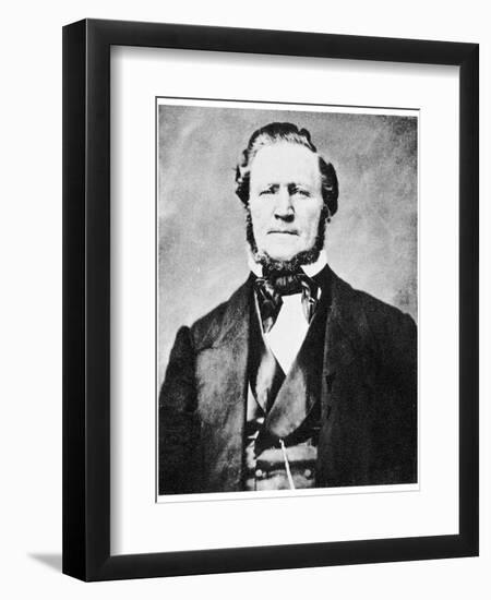 Brigham Young, American Mormon Leader, C1855-1865-MATHEW B BRADY-Framed Giclee Print