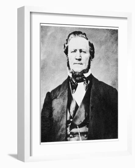 Brigham Young, American Mormon Leader, C1855-1865-MATHEW B BRADY-Framed Giclee Print