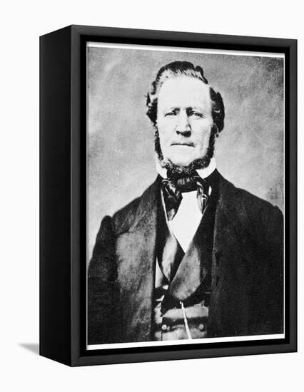 Brigham Young, American Mormon Leader, C1855-1865-MATHEW B BRADY-Framed Stretched Canvas