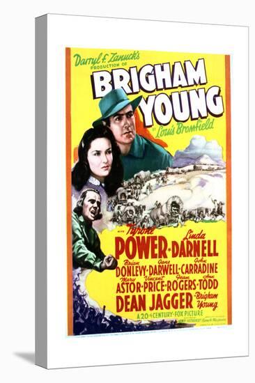 Brigham Young - Movie Poster Reproduction-null-Stretched Canvas