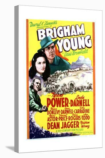 Brigham Young - Movie Poster Reproduction-null-Stretched Canvas