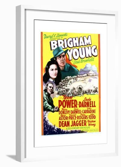 Brigham Young - Movie Poster Reproduction-null-Framed Art Print