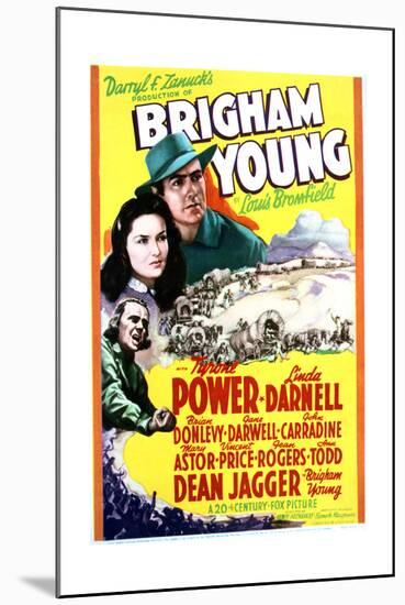 Brigham Young - Movie Poster Reproduction-null-Mounted Art Print