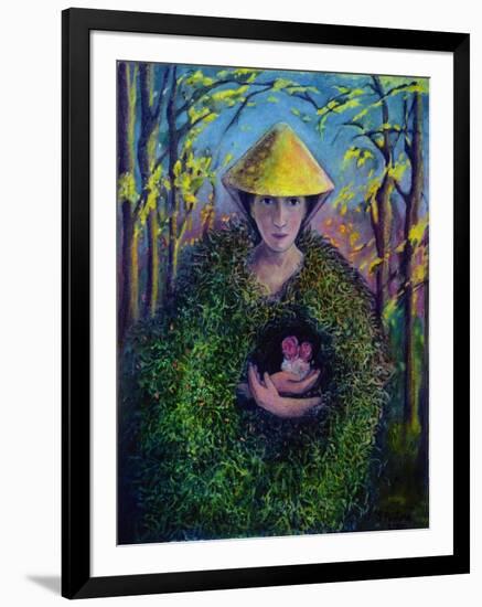 Brighid of the Green Mantle, 2007-Silvia Pastore-Framed Giclee Print