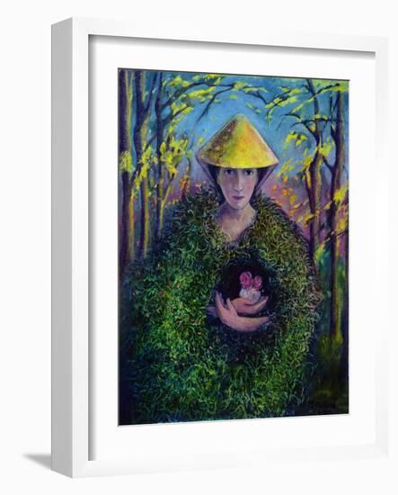 Brighid of the Green Mantle, 2007-Silvia Pastore-Framed Giclee Print