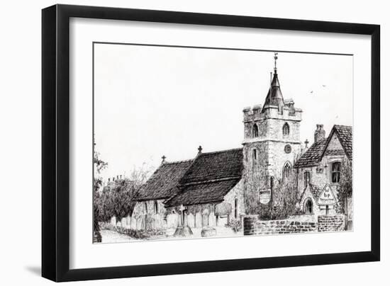 Brighstone Church I.O.W., 2008-Vincent Alexander Booth-Framed Giclee Print