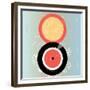 Bright Abstract Background with Plates on Aged Background-Tanor-Framed Premium Giclee Print