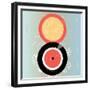 Bright Abstract Background with Plates on Aged Background-Tanor-Framed Premium Giclee Print