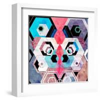 Bright Abstract Geometric Background-Tanor-Framed Art Print