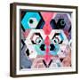 Bright Abstract Geometric Background-Tanor-Framed Art Print