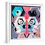 Bright Abstract Geometric Background-Tanor-Framed Art Print