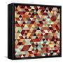 Bright Abstract Triangles Background-Little_cuckoo-Framed Stretched Canvas