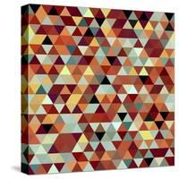 Bright Abstract Triangles Background-Little_cuckoo-Stretched Canvas