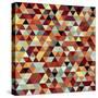 Bright Abstract Triangles Background-Little_cuckoo-Stretched Canvas