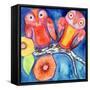 Bright and Early Birds-Wyanne-Framed Stretched Canvas