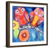 Bright and Early Birds-Wyanne-Framed Giclee Print