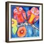 Bright and Early Birds-Wyanne-Framed Giclee Print