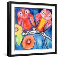 Bright and Early Birds-Wyanne-Framed Giclee Print