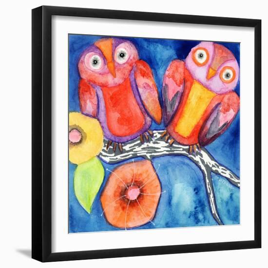 Bright and Early Birds-Wyanne-Framed Giclee Print