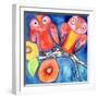 Bright and Early Birds-Wyanne-Framed Giclee Print