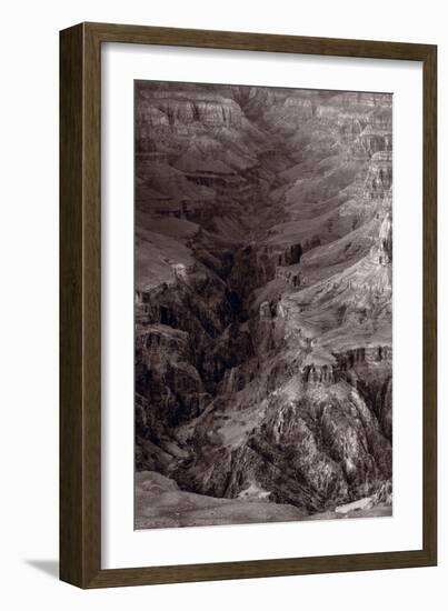 Bright Angel Canyon Grand Canyon National Park BW-Steve Gadomski-Framed Photographic Print