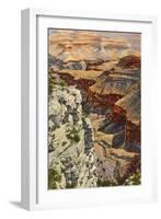 Bright Angel Trail, Grand Canyon-null-Framed Art Print