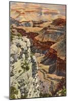 Bright Angel Trail, Grand Canyon-null-Mounted Art Print