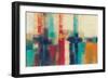 Bright Aqua Horizon Crop-Silvia Vassileva-Framed Art Print