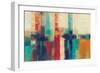 Bright Aqua Horizon Crop-Silvia Vassileva-Framed Art Print