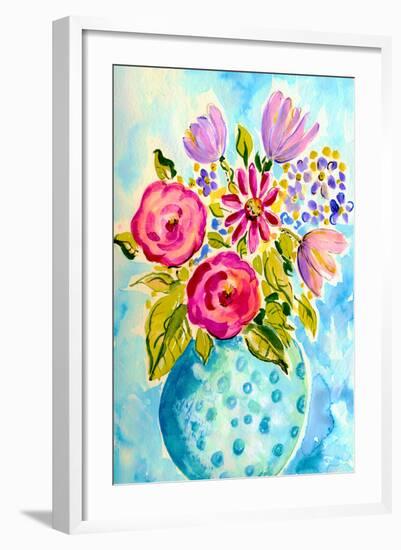 Bright Arrangement III-Julia Minasian-Framed Art Print