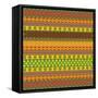 Bright Aztec Pattern-Yaroslavna-Framed Stretched Canvas
