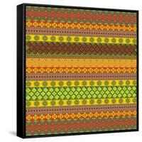 Bright Aztec Pattern-Yaroslavna-Framed Stretched Canvas