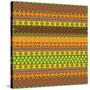 Bright Aztec Pattern-Yaroslavna-Stretched Canvas