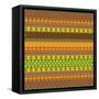 Bright Aztec Pattern-Yaroslavna-Framed Stretched Canvas