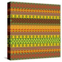 Bright Aztec Pattern-Yaroslavna-Stretched Canvas