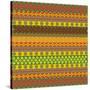 Bright Aztec Pattern-Yaroslavna-Stretched Canvas