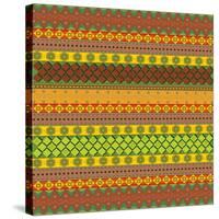 Bright Aztec Pattern-Yaroslavna-Stretched Canvas