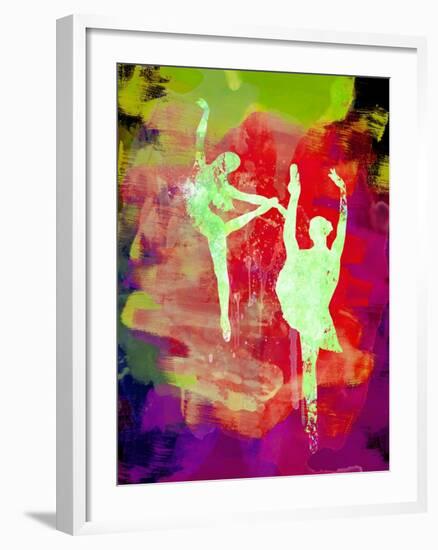 Bright Ballet Watercolor 1-Irina March-Framed Art Print
