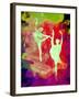 Bright Ballet Watercolor 1-Irina March-Framed Art Print