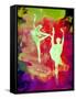 Bright Ballet Watercolor 1-Irina March-Framed Stretched Canvas