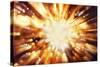 Bright Blast Of Light In Space Background-STILLFX-Stretched Canvas