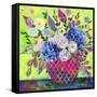 Bright Blooms-Vicki McArdle Art-Framed Stretched Canvas