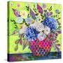 Bright Blooms-Vicki McArdle Art-Stretched Canvas