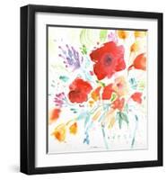 Bright Bouquet-Sheila Golden-Framed Art Print