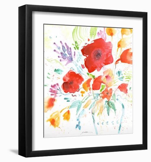 Bright Bouquet-Sheila Golden-Framed Art Print