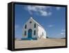 Bright Church at Sandy Beach, Pedro Da Sal, Sal, Cape Verde, Africa-Michael Runkel-Framed Stretched Canvas