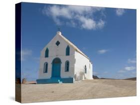 Bright Church at Sandy Beach, Pedro Da Sal, Sal, Cape Verde, Africa-Michael Runkel-Stretched Canvas