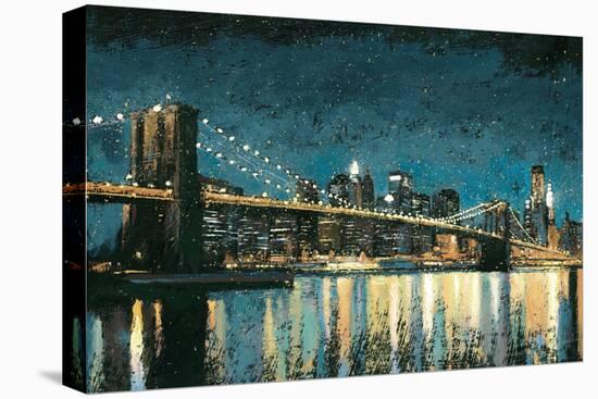 Bright City Lights Blue I-James Wiens-Stretched Canvas