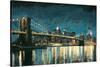 Bright City Lights Blue I-James Wiens-Stretched Canvas