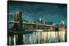 Bright City Lights Blue I-James Wiens-Stretched Canvas
